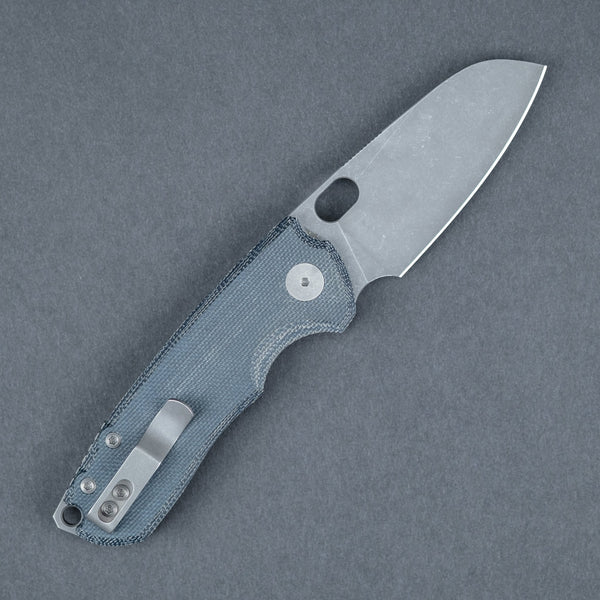 URBAN F5.5 - Blue Denim Micarta w/ Acid - Etched M390 - URBAN EDC®