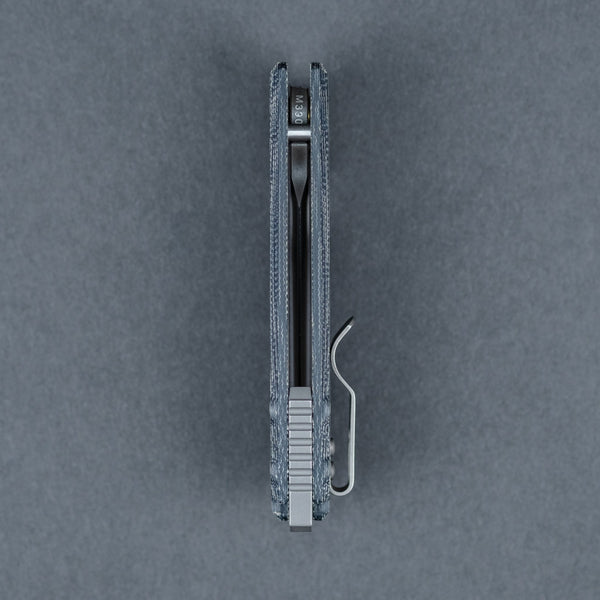URBAN F5.5 - Blue Denim Micarta w/ Acid - Etched M390 - URBAN EDC®