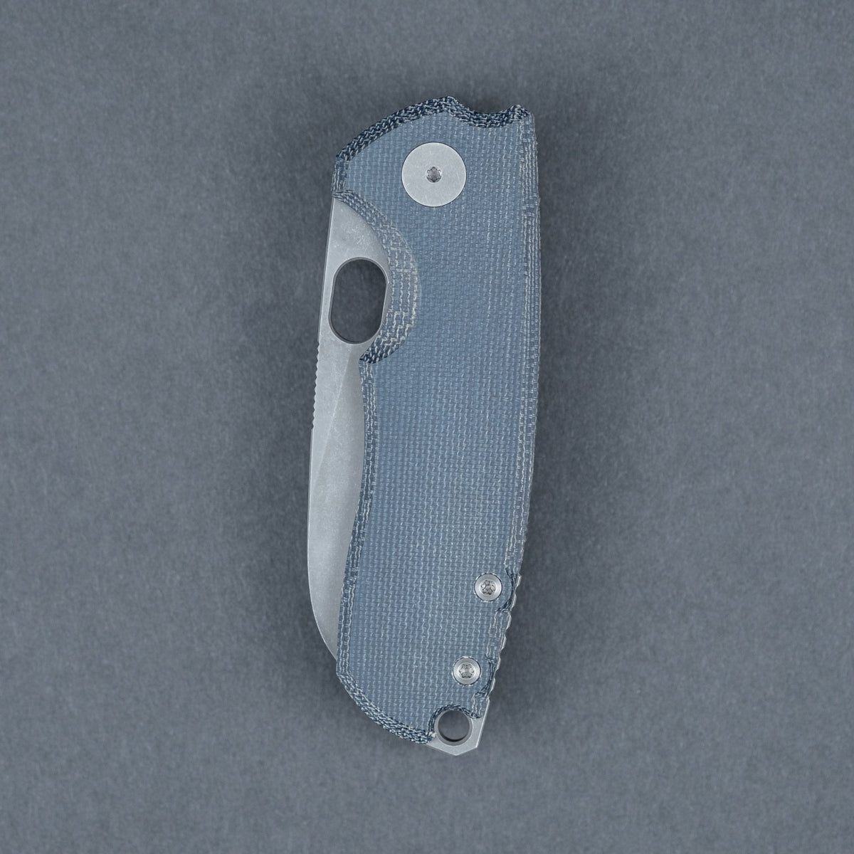 URBAN F5.5 - Blue Denim Micarta w/ Acid - Etched M390 - URBAN EDC®