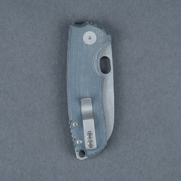URBAN F5.5 - Blue Denim Micarta w/ Acid - Etched M390 - URBAN EDC®