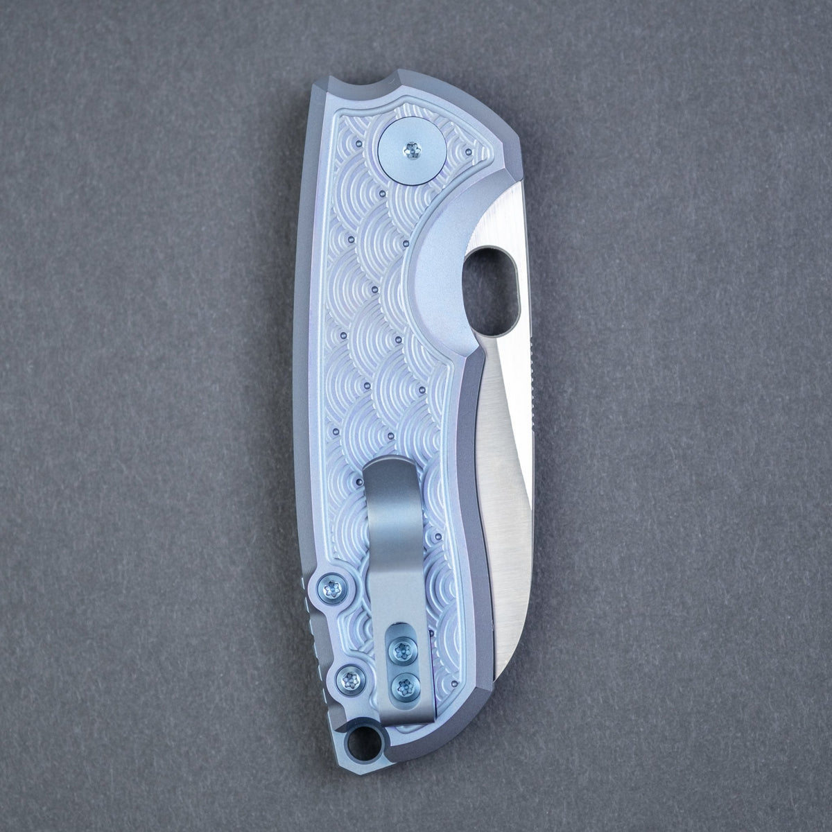 URBAN F5.5 - Blurple Titanium w/ Seigaiha Motif (Exclusive) - URBAN EDC®
