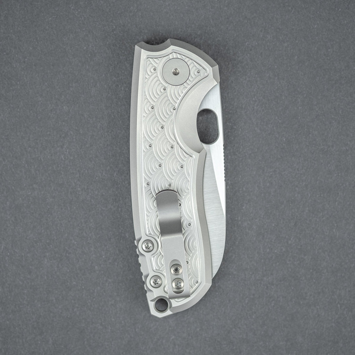 URBAN F5.5 - M390 & Titanium w/ Seigaiha Motif (Exclusive) - URBAN EDC®