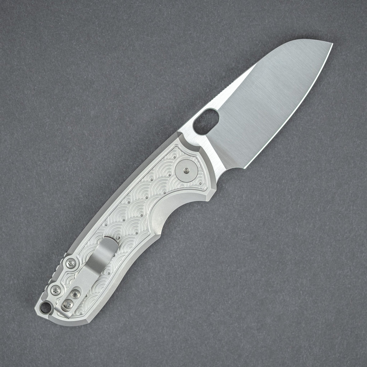 URBAN F5.5 - M390 & Titanium w/ Seigaiha Motif (Exclusive) - URBAN EDC®