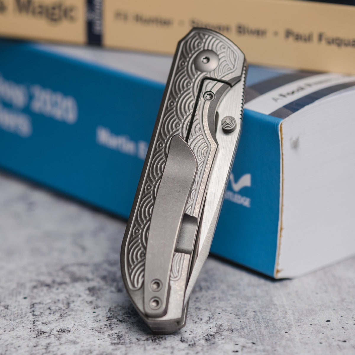 URBAN Micro Shrike - Titanium Seigaiha - URBAN EDC®