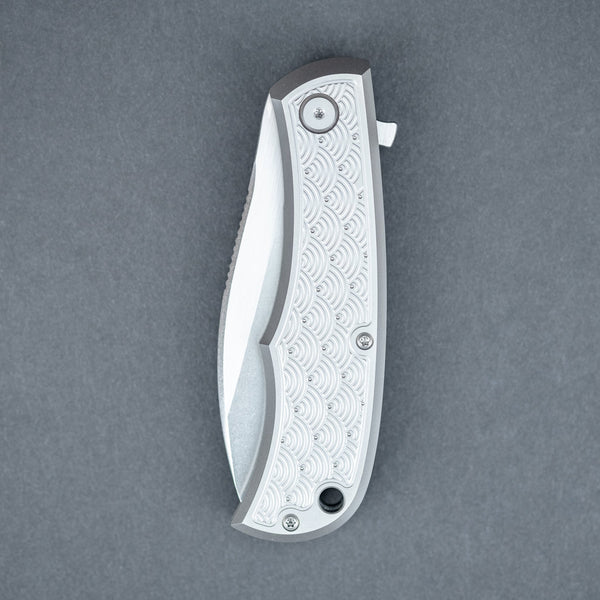 URBAN Nessie - M390 & Titanium w/ Seigaiha Motif - URBAN EDC®