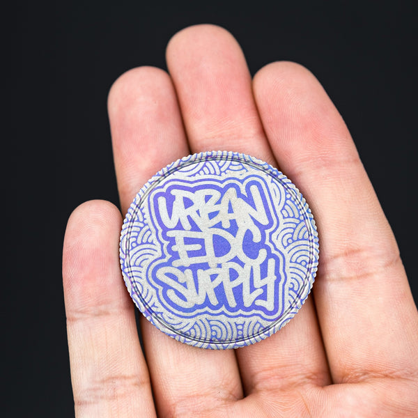 URBAN X Koch Tools Graffiti Coin - Titanium (Exclusive) - URBAN EDC®
