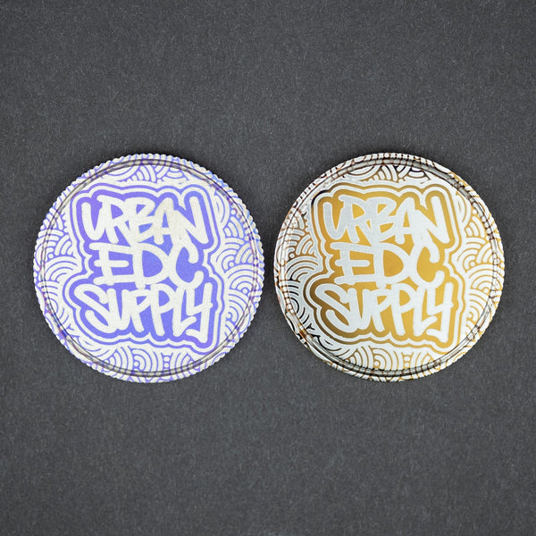 URBAN X Koch Tools Graffiti Coin - Titanium (Exclusive) - URBAN EDC®