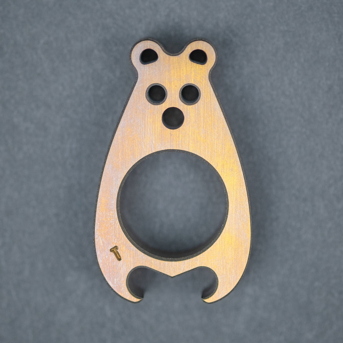 VoxDesign 3/8" Tiny BrewBear - Titanium - URBAN EDC®