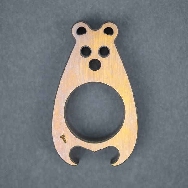 VoxDesign 3/8" Tiny BrewBear - Titanium - URBAN EDC®