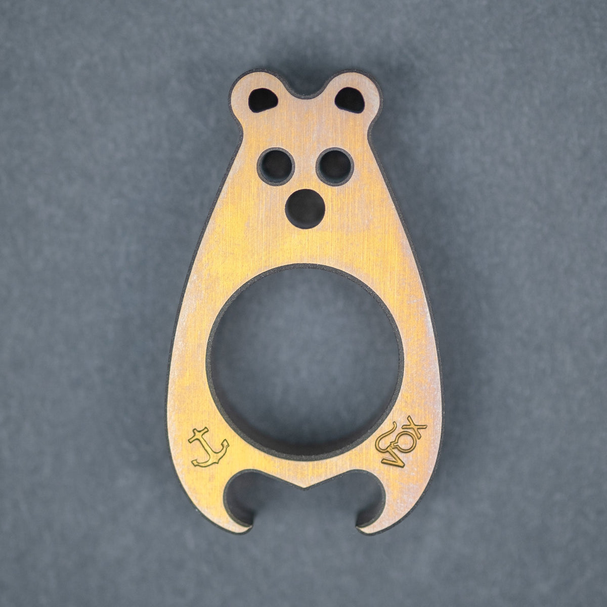 VoxDesign 3/8" Tiny BrewBear - Titanium - URBAN EDC®