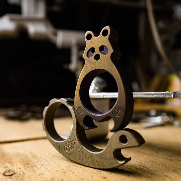 VoxDesign 'Gus' 3/8” Raccoon - Bronze Anodized Titanium - URBAN EDC®