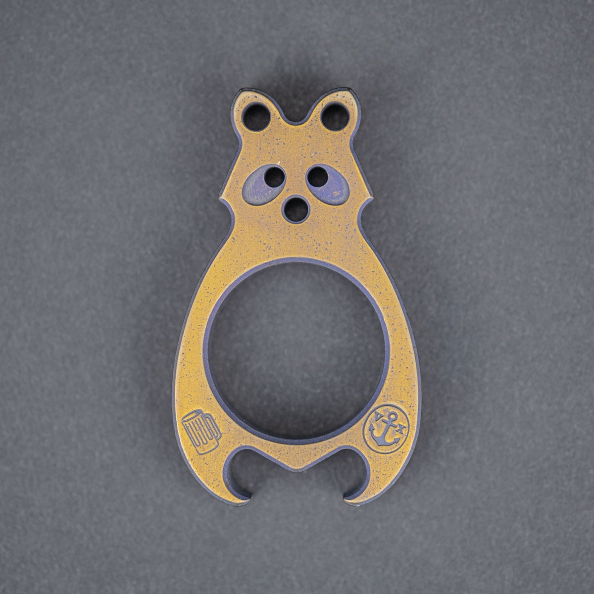 VoxDesign 'Gus' 3/8” Raccoon - Bronze Anodized Titanium - URBAN EDC®