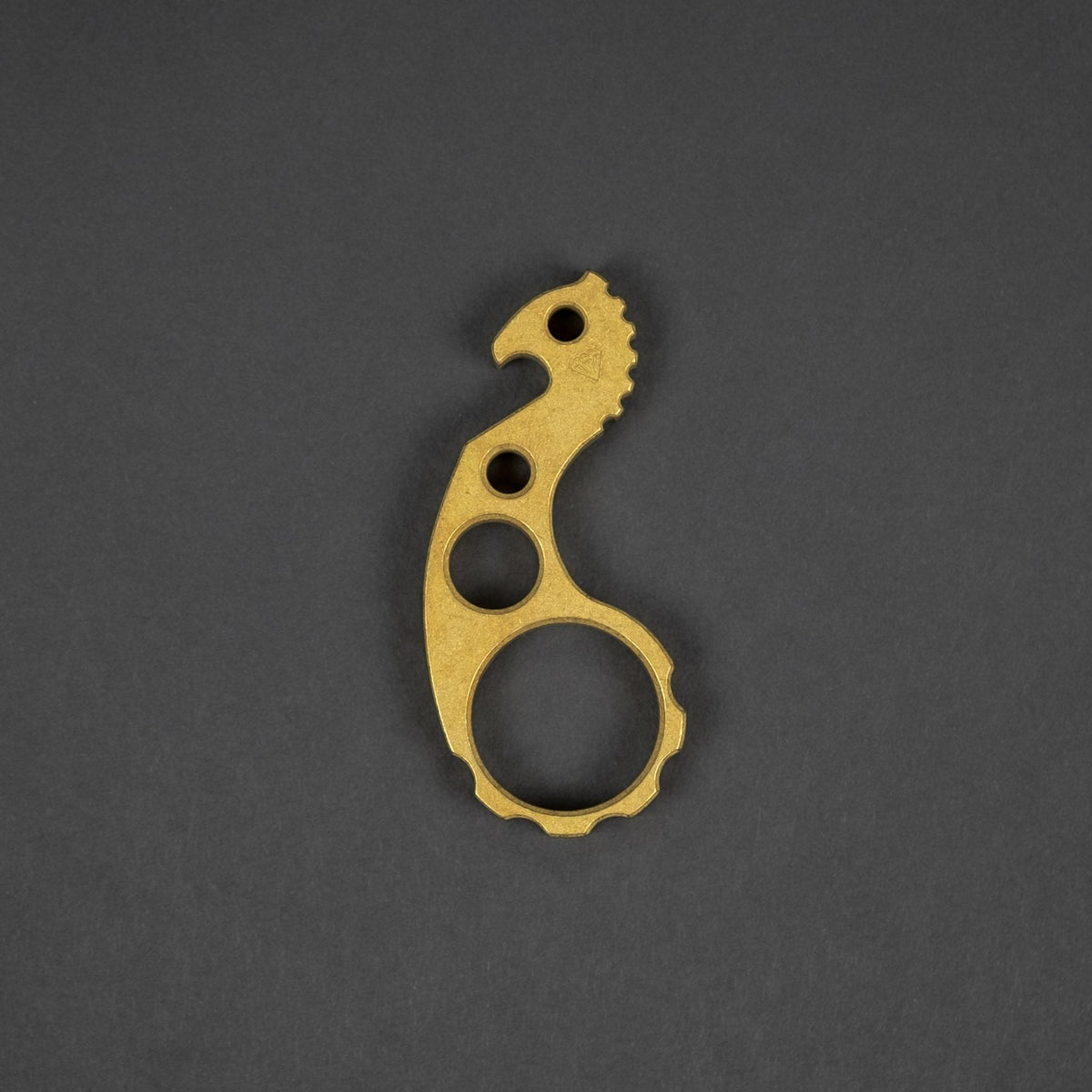 VoxDesign Tumbled Seahorse - 3/8" Brass (Custom) - URBAN EDC®