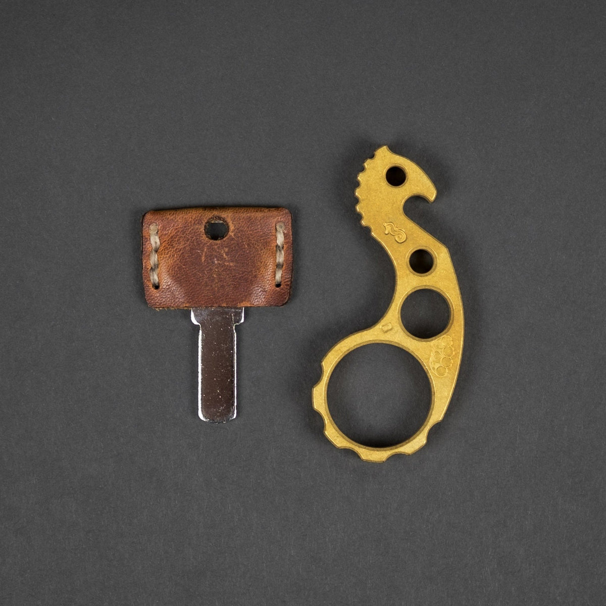 VoxDesign Tumbled Seahorse - 3/8" Brass (Custom) - URBAN EDC®